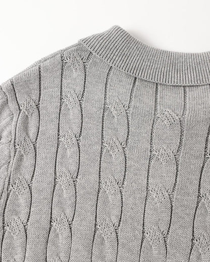 FLORENCE Cable Knit Polo
