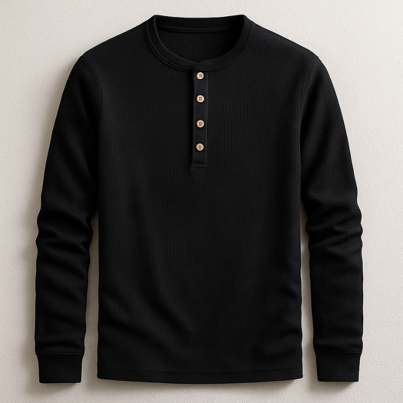 Hudson Henley Long Sleeve Shirt