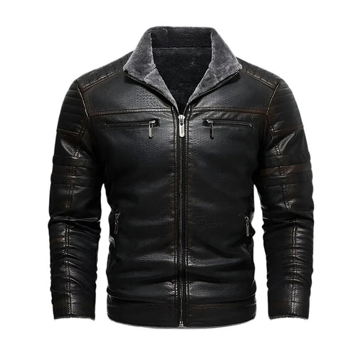Benjamin Sherpa Men Leather Jacket