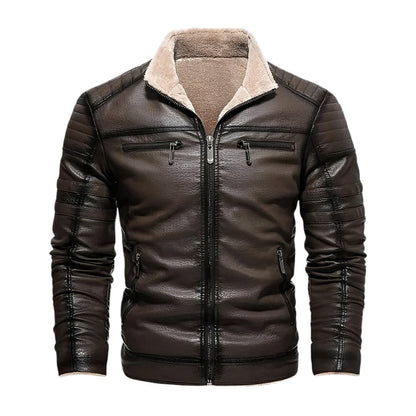 Benjamin Sherpa Men Leather Jacket