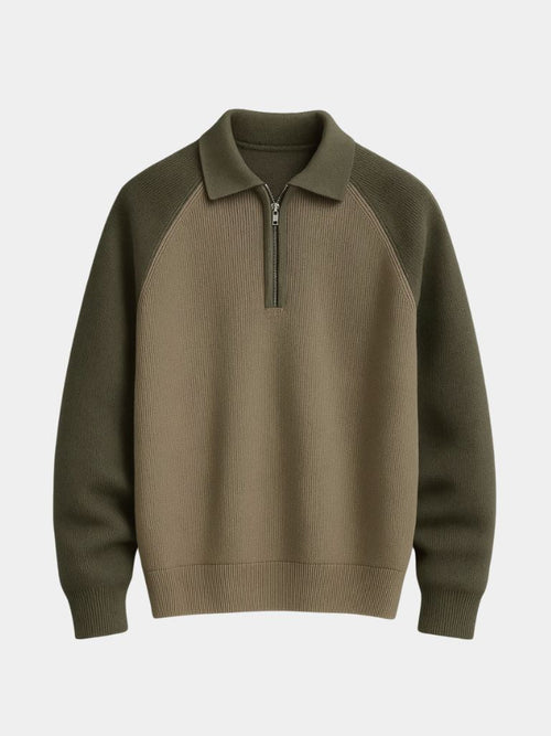 Pull Zippé Raglan - Cross & Crown