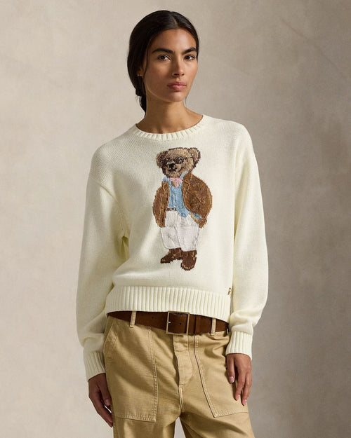 R.L Polo Bear Cotton Crewneck Sweater